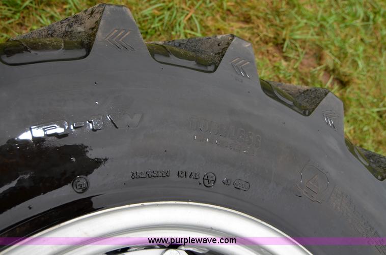 image for item A4955 (2) Galaxy 380/85R24 AgMaster radial 850 wheels and tires