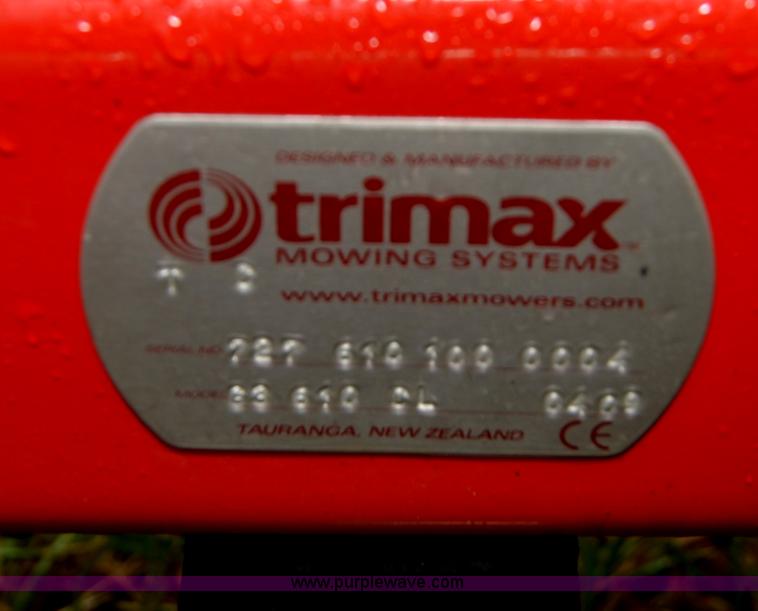 image for item A4958 2009 Trimax Pegasus S3 20' finish mower