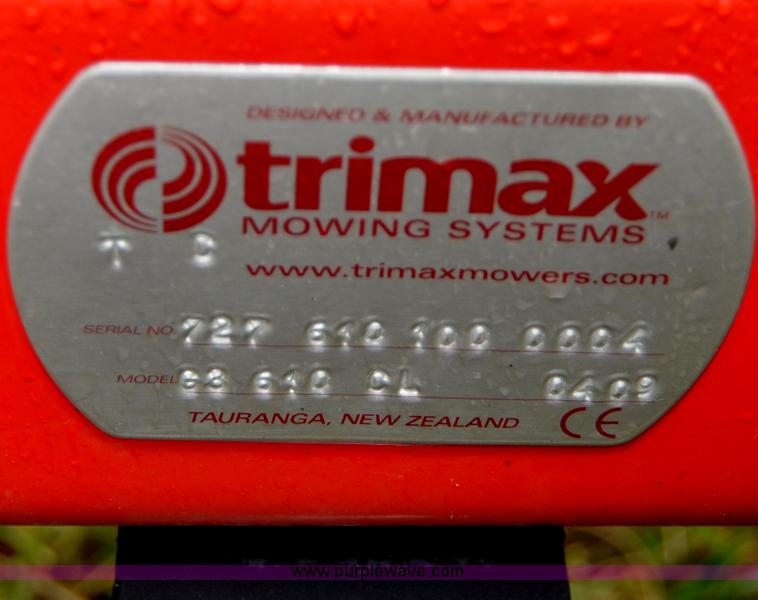 image for item A4958 2009 Trimax Pegasus S3 20' finish mower