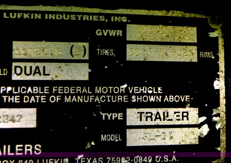 image for item A4976 2006 Lufkin FL-II 46' flatbed trailer