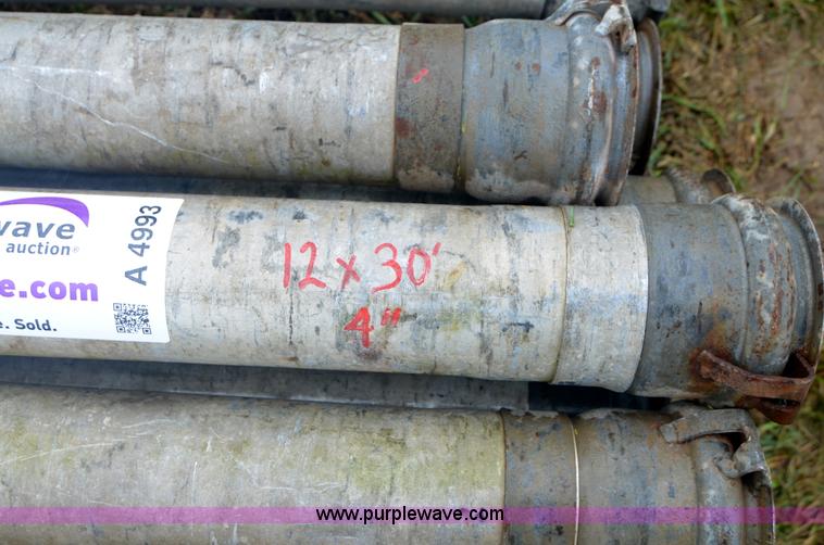 image for item A4993 (12) 30'L x 4" diameter irrigation pipe