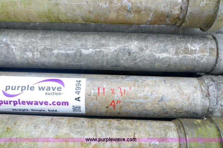 image for item A4994 (11) 30'L x 4" diameter irrigation pipe
