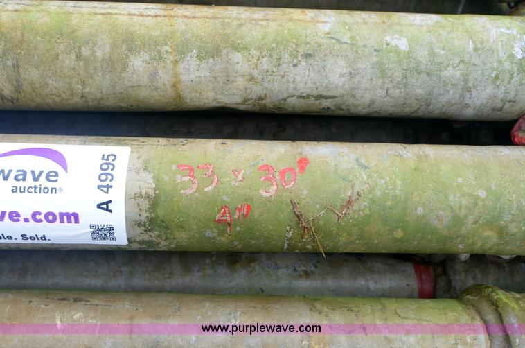 image for item A4995 (33) 30'L x 4" diameter irrigation pipe