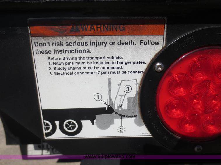 image for item F6687 2011 Transcraft Eagle II flatbed trailer