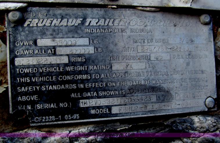 image for item F7156 1996 Fruehauf FBHLP-9-1.5-NT2-53W 53' dry van trailer