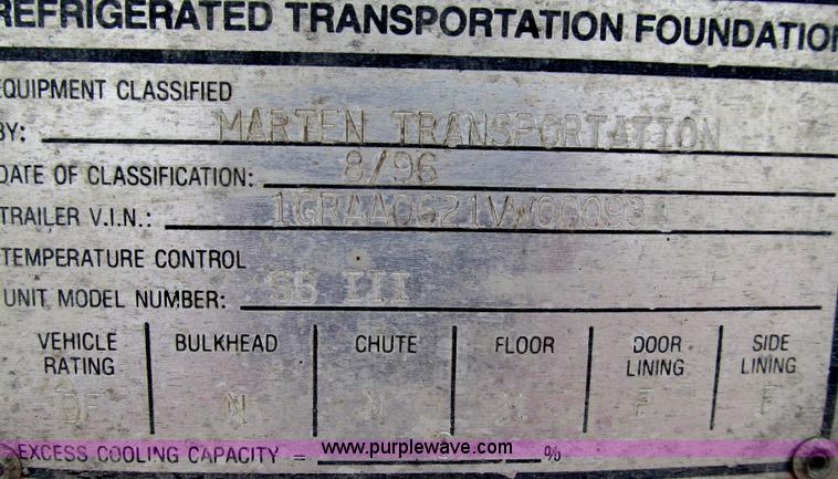 image for item G2160 1997 Great Dane 7811TZ-1W53 reefer trailer