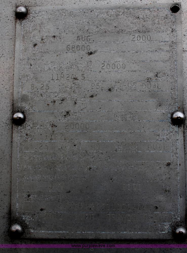 image for item H6905 2001 Travis end dump trailer