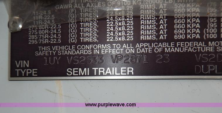 image for item I4275 1997 Utility 53' dry van trailer