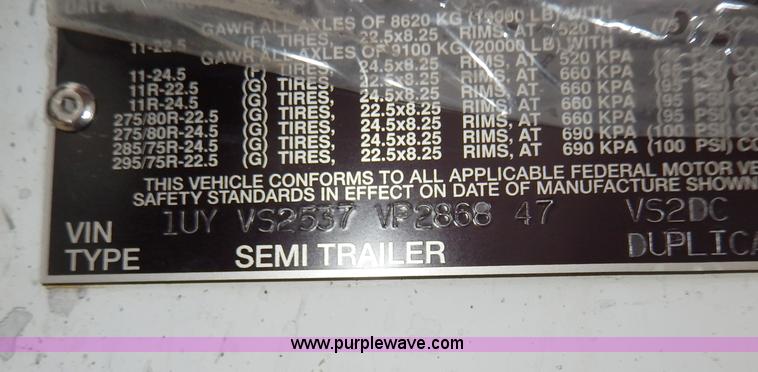 image for item I4308 1997 Utility 53' dry van trailer