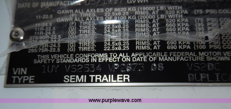 image for item I4312 1997 Utility 53' dry van trailer