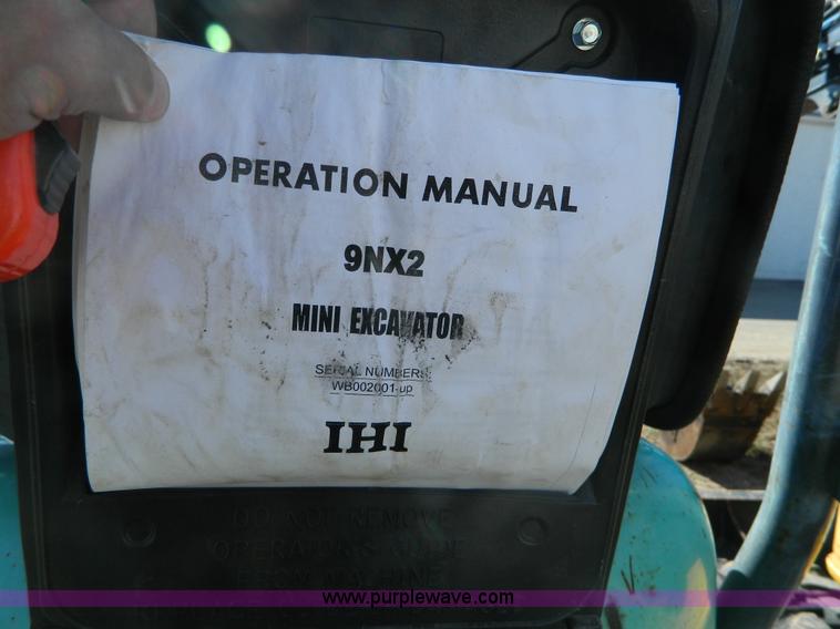 image for item AZ9034 2007 IHI 9NX2 mini excavator