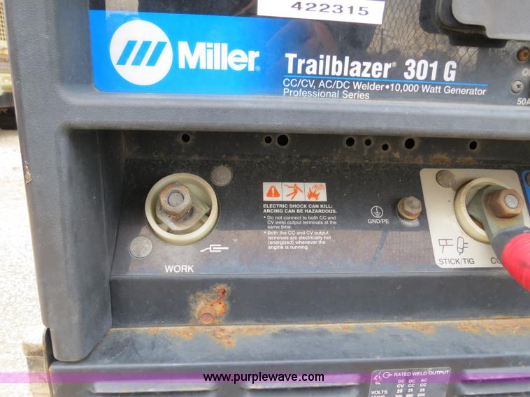 image for item B4776 2002 Miller Trailblazer 301G welder/generator