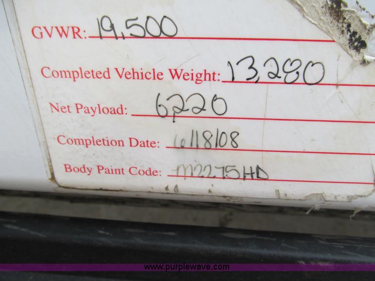 image for item G9397 2008 Ford F550 Super Duty service truck with crane