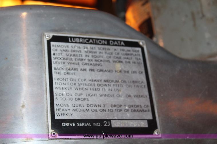 image for item AU9250 Bridgeport Series II mill