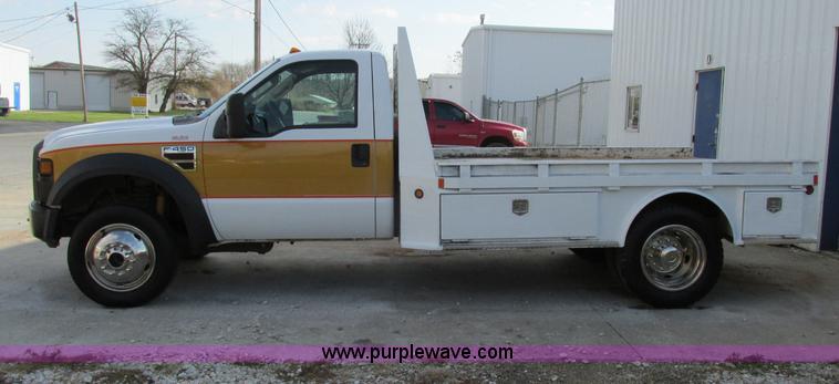 image for item F5362 2008 Ford F450 Super Duty XL flatbed truck