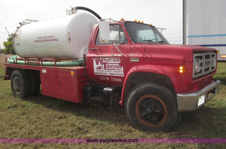 image for item F7152 1978 GMC 6500 septic tank truck