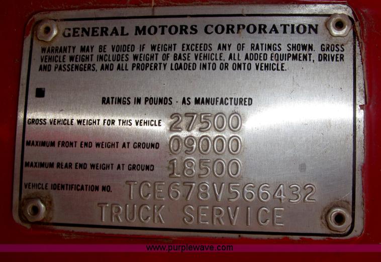 image for item F7152 1978 GMC 6500 septic tank truck