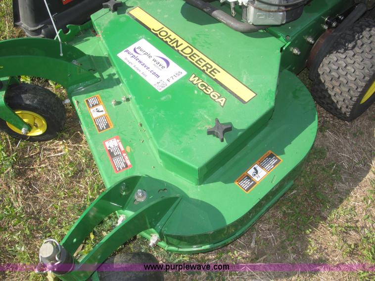 image for item F7155 2010 John Deere WG36A commercial lawn mower
