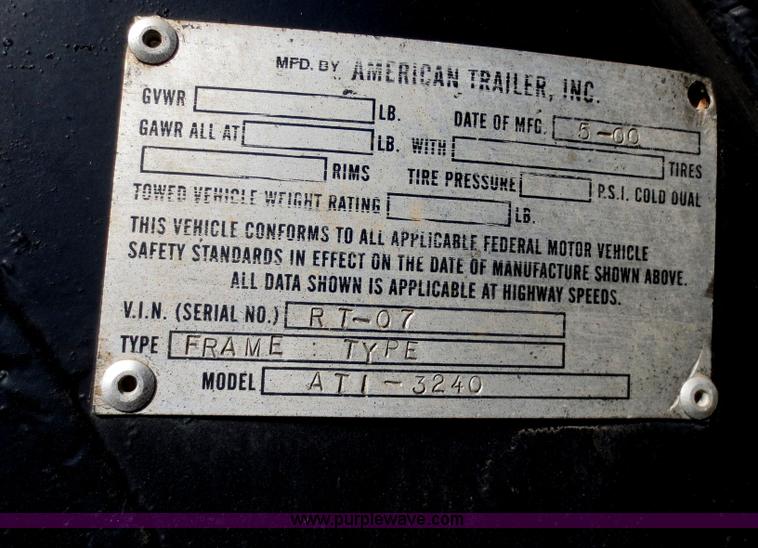 image for item F8014 1984 Hobbs 32' end dump trailer