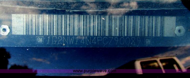 image for item G4341 1993 Pontiac Grand Am GT