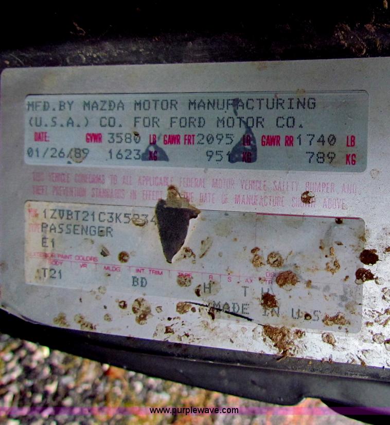 image for item G4349 1989 Ford Probe LX