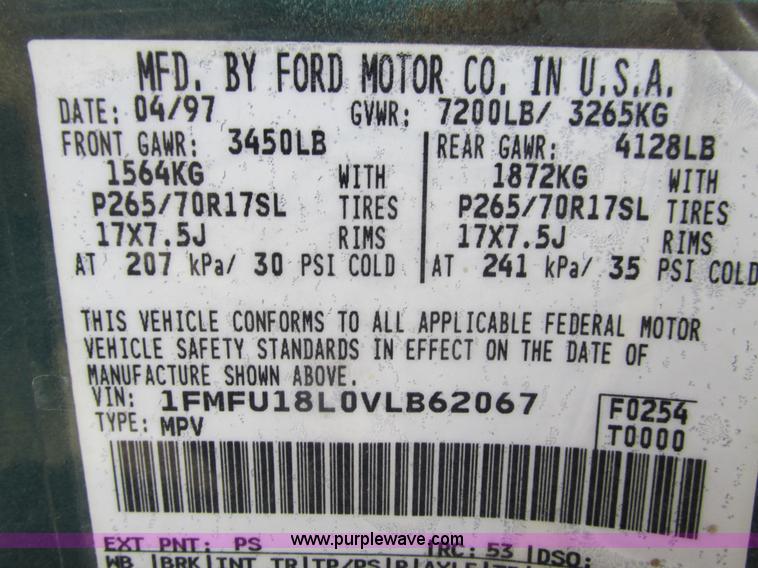 image for item G9404 1997 Ford Expedition Eddie Bauer SUV