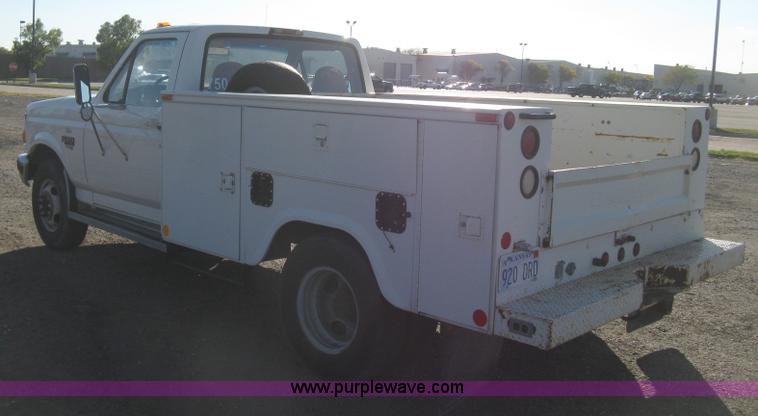 image for item H4491 1996 Ford F350 XLT utility truck