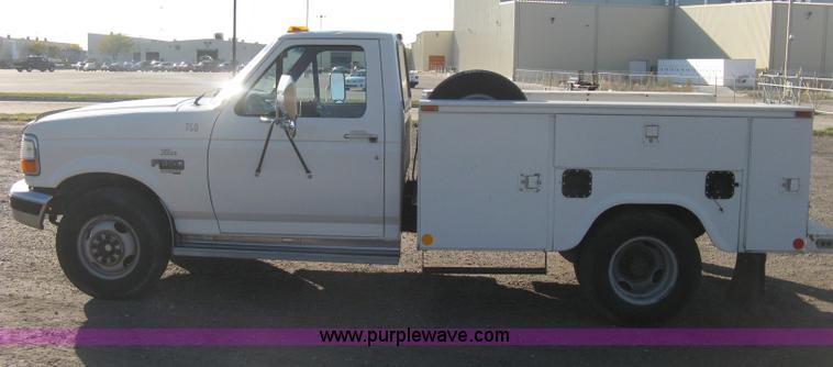 image for item H4491 1996 Ford F350 XLT utility truck