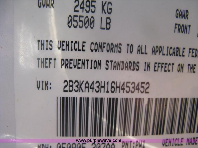 image for item H6417 2006 Dodge Charger SXT