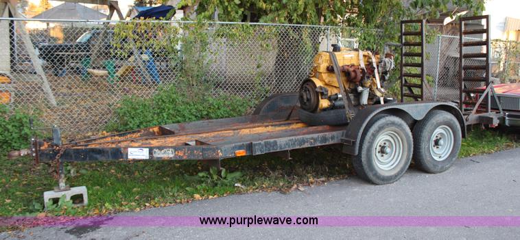 image for item H7953 1985 JFW W2D tandem axle trailer