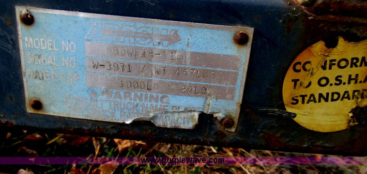 image for item E4619 Arrow 90WP48-116 personnel basket