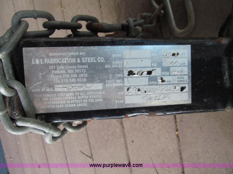 image for item E4620 2004 Shop built portable display trailer