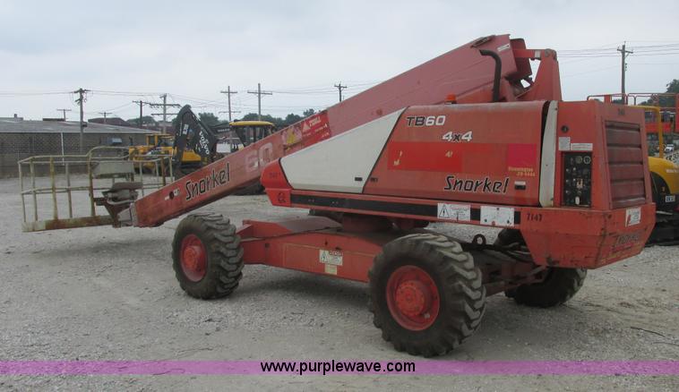 image for item E7338 2001 Snorkel TB60 boom lift