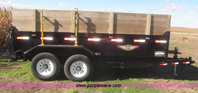 image for item F7162 2012 H&H 14' tandem axle dump trailer