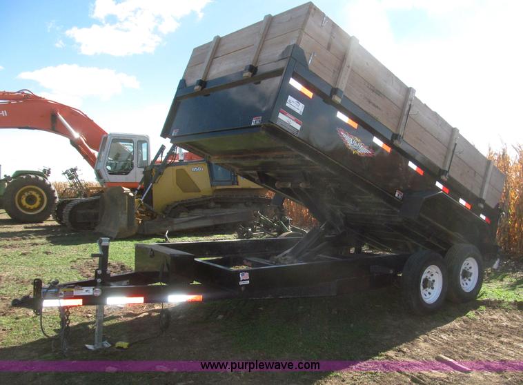 image for item F7162 2012 H&H 14' tandem axle dump trailer