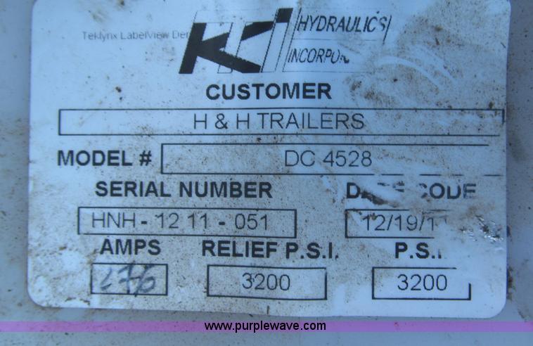 image for item F7162 2012 H&H 14' tandem axle dump trailer