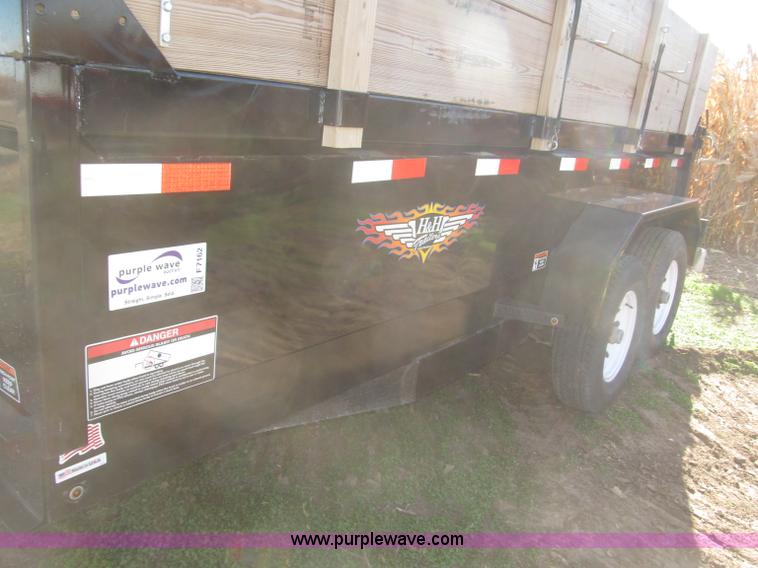 image for item F7162 2012 H&H 14' tandem axle dump trailer