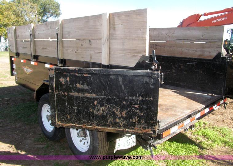 image for item F7162 2012 H&H 14' tandem axle dump trailer
