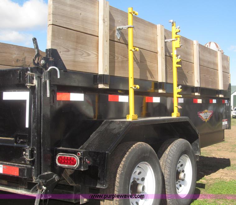 image for item F7162 2012 H&H 14' tandem axle dump trailer