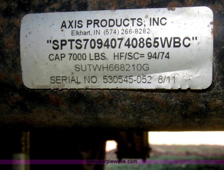 image for item F7162 2012 H&H 14' tandem axle dump trailer