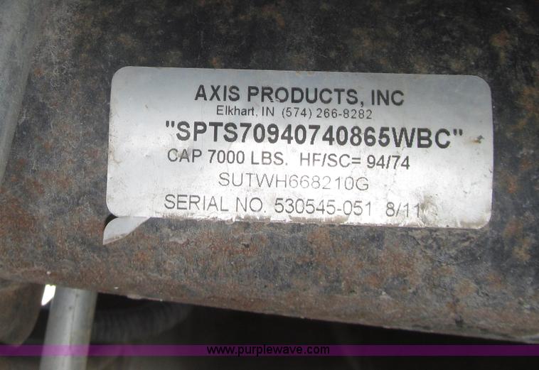 image for item F7162 2012 H&H 14' tandem axle dump trailer