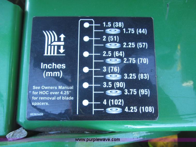 image for item F7163 John Deere WH52A lawn mower