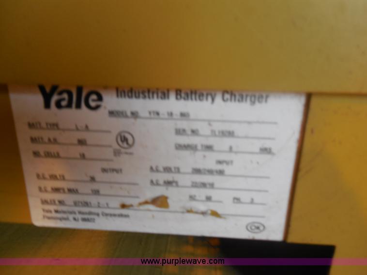 image for item E7740 (2) Yale battery chargers