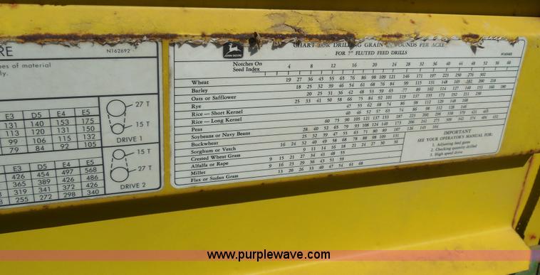 image for item F3247 John Deere 8350 grain drill