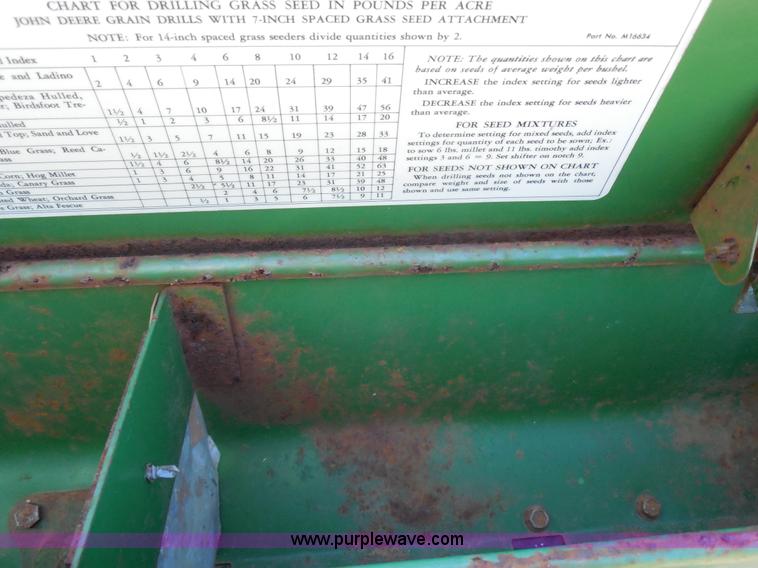 image for item F3247 John Deere 8350 grain drill