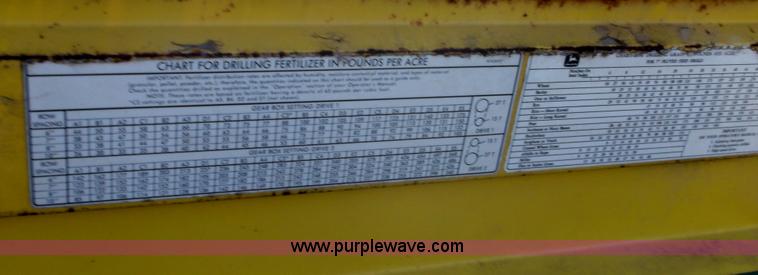 image for item F3247 John Deere 8350 grain drill