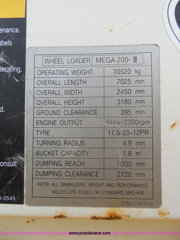 image for item F3251 Daewoo Mega 200III articulated wheel loader