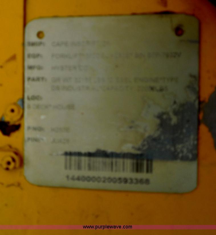 image for item F3259 Hyster rough terrain forklift