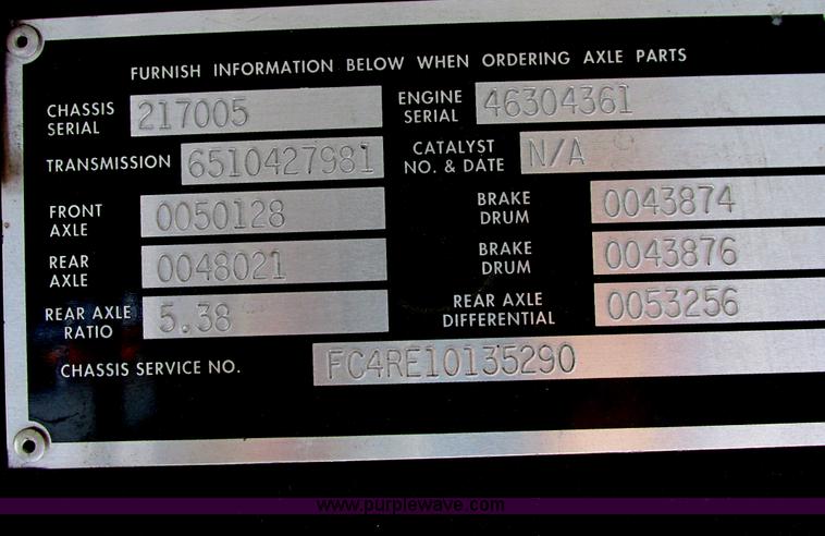 image for item I4976 2003 Blue Bird C4RE bus