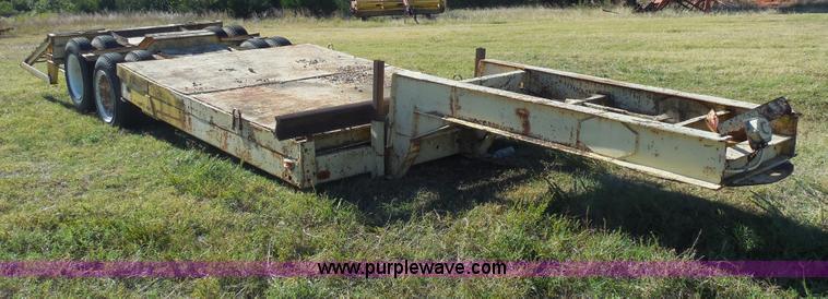 image for item M9274 2000 Shop built lowboy trailer